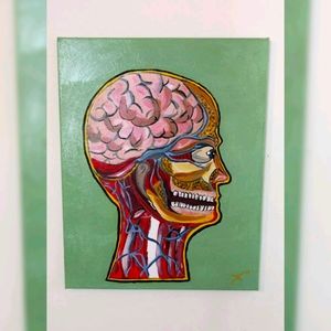Cranium, Cortex, Cerebellum | Original Canvas Art
